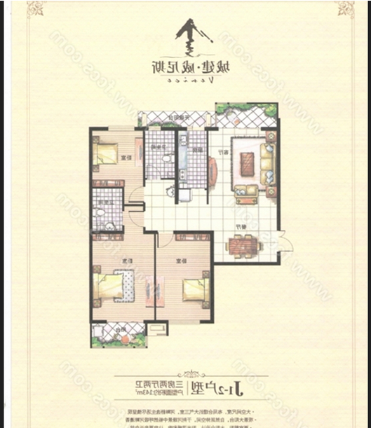 威尼斯一区学区房沿河观景房。