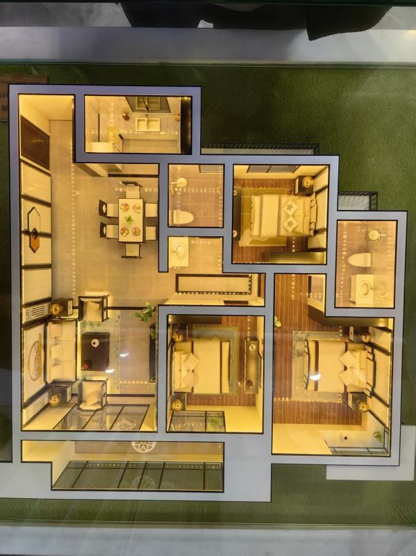 毛坯3室2厅2卫134m²1500元/月